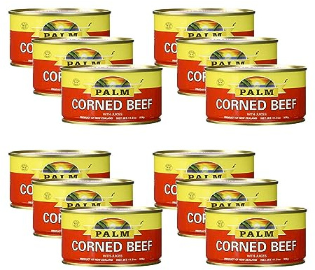 Palm Corned Beef - Premium Quality From New Zealand - 12 x 11.5 Oz (326 grams) by Palm