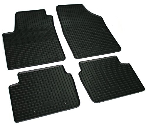 Gummi Fußmatten Set, 4teilig, Gummifußmatten Gummimatten Matten