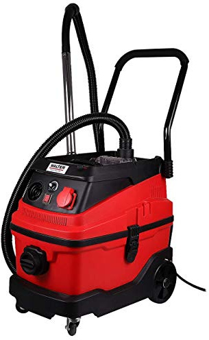 Walter 3-in-1 Multifunktionssauger 30 L, 1600 W, mit Wasserfilter und HEPA-Filter, für Staub-, Nasssaugen und Luftblasen, inkl. umfangreichem Zubehör, rot/schwarz