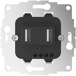 2USB ChargeUp TAE - Stazione di ricarica USB AA, 19,0 W, 3,8 A, colore: antracite