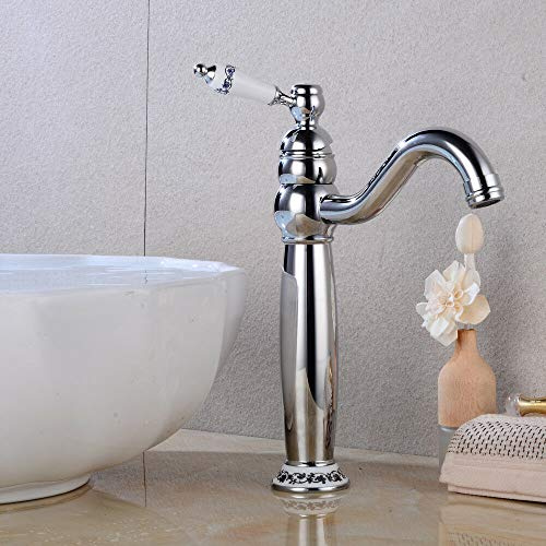 360° Retro Badarmatur Nostalgie Wasserhahn YUNRUX Waschbecken Wasserhahn Einhebel Mischbatterie Waschtisch Armatur Waschtischarmatur Wasschbecken Einhandmischer Bad Faucet Wannen Armatur Badewanne