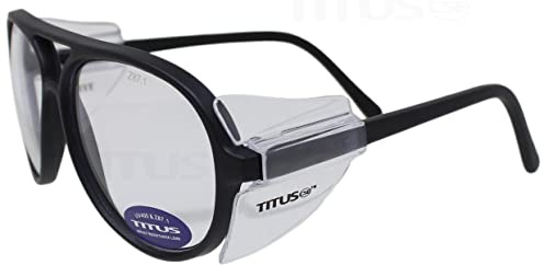 TITUS G35 Retro Aviator Z87 DOT ANSI CE Approved Safety Glasses