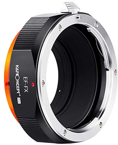 K&F CONCEPT Updated EOS to FX Adapter, Manual Lens Mount Adapter Compatible with Canon EF/EF-S Mount Lens and Compatible with Fujifilm X-Series X Mount Mirrorless Camera Body