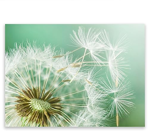 SMTDeco Protection plaque de cuisson, vitrocéramique, verre trempé, pour cuisinières électrique, à induction,planche à découper 40x30 cm pièce unique motif Fleurs vert