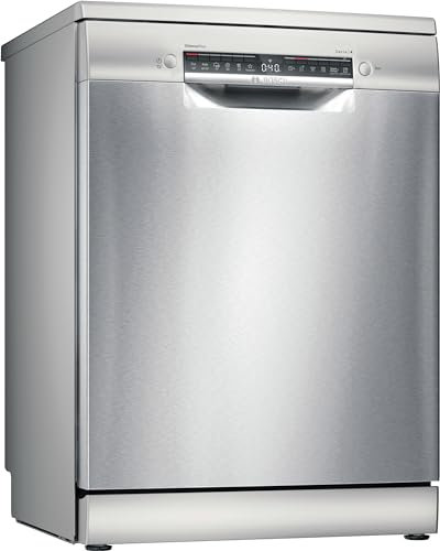 Bosch Serie 4, Freistehender Geschirrspüler, 60 cm, Silver Inox, SMS4HNI06E