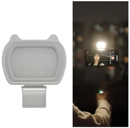 CAPART Fülllicht für DJI Handheld Gimbal Stabilisator und Kamera, wie DJI Pocket 3 2, DJI OSMO Mobile 6 OM 5 OM SE OM 4 SE und Insta360 Flow, magnetische Halterung, 3 optionale Farbtemperaturen