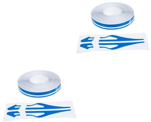 ULTECHNOVO 2stücke Pinstripe Aufkleber Für Selbstklebendes Vinyl Dekorationsband Blau Für Fahrzeuge Fahrräder Wohnmobile Boote Und Mehr Hochwertiger Schutz Gegen Kratzer Und Mängel