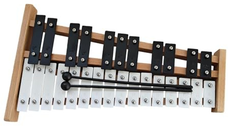 F Fityle 27 Notizen Glockenspiel Music Teaching Hand Percussion Motor Fertigkeit Xylophon 27 Schlüssel mit 2 MALETETS FÜR Event School Orchestern