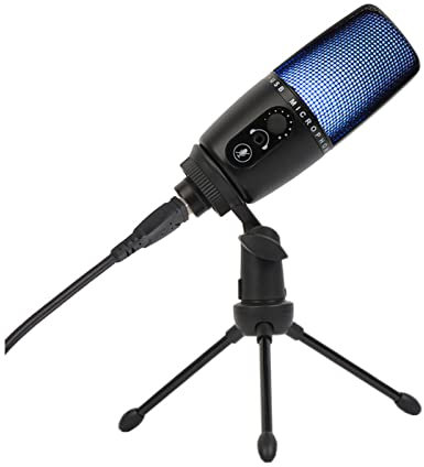 Msuiiixcccc USB Condenser Gaming Microphone, Plug & Play, Precise Supercardioid Pickup Pattern, Professional Recording Quality