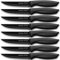 Ruffulon Steakmesser Set 8-teilige,Hochwertige Edelstahl Steakbesteck,Messerset mit Wellenschliff,Extra Scharfe Klinge,Küchenmesser Set,Ergonomischer Polypropylen-Griff,Küchen-Steak Messer Set