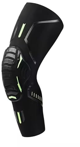 RONAN. Rodilleras de proteccion deporte, Almohadillas de Gel de precisión para la Rodilla, manga para sujeccion en la pierna para baloncesto, voleibol, futbolsala etc. (Negro, XX-Large)