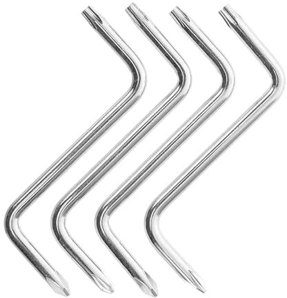 Cabilock 4pezzi Cacciaviti Doppia Testa Offset Per Autoveicoli Cacciavite Forma Di z in Cromo-vanadio Adatto Per Parafanghi e Spazi Ristretti