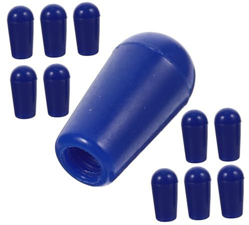 Hoement 10 Stück Gitarre Kippkappen Toggle Knebel Für Elektrische Gitarre Zubehör Innengewinde 4mm Blau