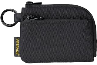 VIPERADE VE37 Porte-Monnaie Homme, Portefeuille zippé Fin avec Porte-clés, Mini-Porte-Monnaie Minimaliste pour Usage Urbain et Outdoor