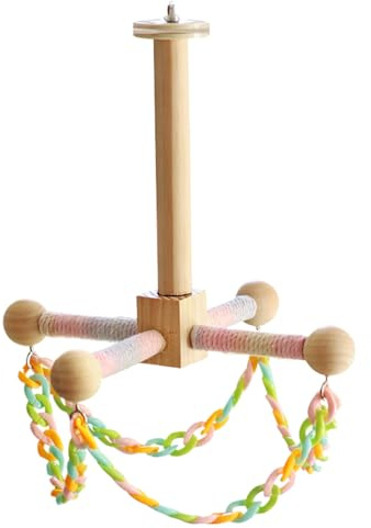 Balançoire pour Hamster,Jouet Balançoire en Bois pour Petits Animaux | Jouet d'exercice Et d'escalade pour Gerbilles,pour Hamster Gerbille Furet Hérisson Cobaye Chinchilla Perruche Calopsitte