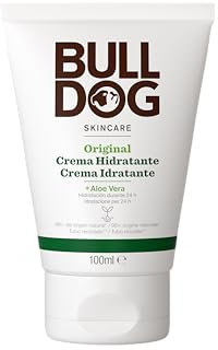 Bulldog Original Moisturiser Crema Viso Uomo Idratante, Per Il Viso, Formula Arricchita Con Aloe Vera, Tè Verde E Olio Di Camelina, 100 ml, Confezione da 1