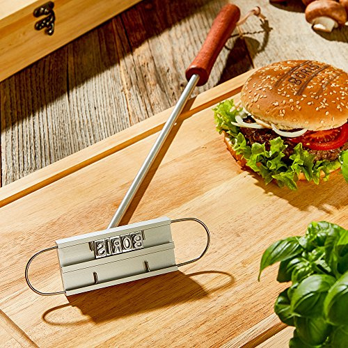 BBQ Brandeisen mit Buchstabenset, Fleischstempel für den Grill, Fleisch-Branding, Grillzubehör, Vatertagsgeschenk