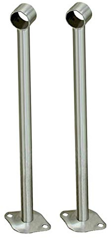 LOVIVER 2pcs Stangenhalter Deckenhalter Deckenhalterung für Kleiderstange Vorhangstange Gardinenstangen, 450 mm