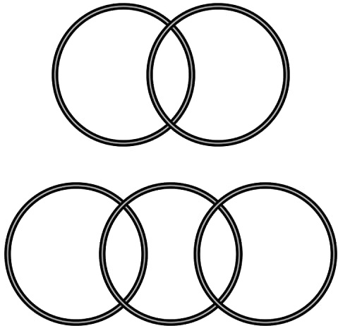 Othmro 5pcs O-Rings Seal Rubber Washer, 90.3mm OD 85mm ID 2.65mm Width, Nitrile Rubber Sealing Gasket Rings, Washers Seal & Auto Quick Repair