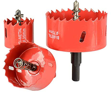 Scies-cloches en bois bi-métal foret 14-125mm en acier foret pour forets en plastique en acier inoxydable en aluminium-125 mm