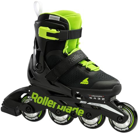 Rollerblade Microblade Inline Skates Nero/Verde 17.5