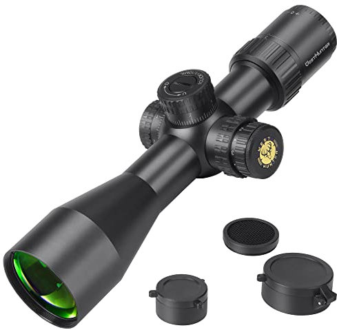 WestHunter Optics WHT 3-12X44 SFIR FFP Compact Riflescope, 1/10 MIL First Focal Plane Red Illumination Etched Glass Reticle, 30mm Tube Tactical Precision Shooting Scopes, Only Optics