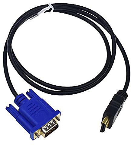 Reland Sun Male to VGA HD-15 Male 15Pin Video Adapter Cord Extension Cable (1m)