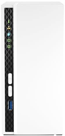 QNAP Caja NAS de Escritorio TS-233 de 2 bahías - RAM de 16 TB - Seagate Ironwolf Drive