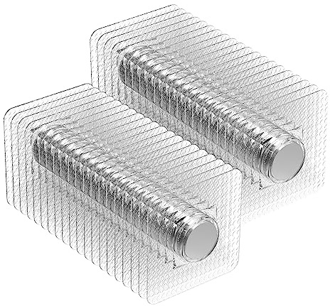 Magnetpro 40 Stück PVC-beschichtete Magnete, wasserfest und rostfrei | starke Neodym-Magnete für Heimwerker