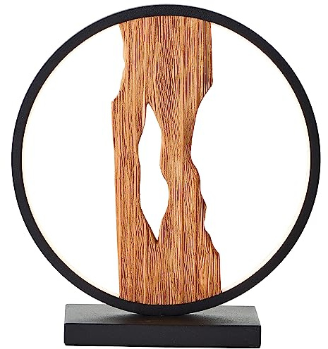 Brilliant Chaumont LED Tischleuchte Holz 28cm schwarz