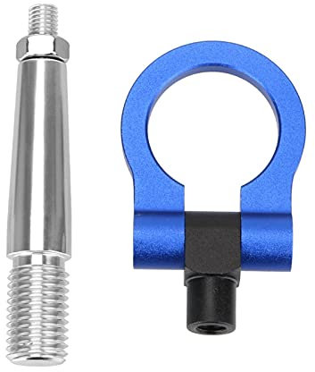 QUNINE Abschlepphaken-Kit Anhänger Abschleppstange Autorennen Abschlepphaken Auto Auto Hinten Vorne Anhänger Fahrzeug Abschlepphaken (Farbname: Rot) (Blau)