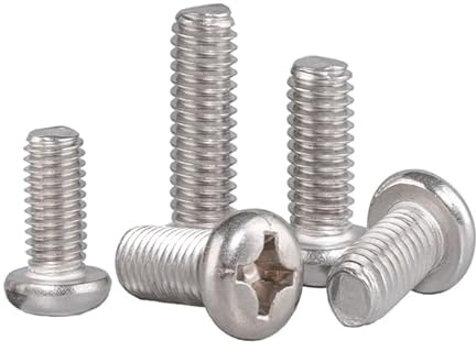 YGTGZ M3.5-0.6x30 mm Pan Head Machine Screws, 304 Stainless Steel 18-8 Screw, Phillips Drive, Fully Threaded, Bright Finish, Pack of 30