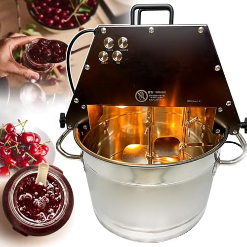 moupeaktain 10L Standmixer Aus Edelstahl, Automatischer Rührtopf Für Lebensmittelmixer, Kommerzieller Elektrischer Rührtopf Für Lebensmittel, Soßenrührtopf Mit Würzboden