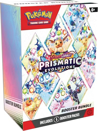 Pokémon TCG: Scarlet & Violet – Prismatic Evolutions Booster Bundle (6 Booster Packs)