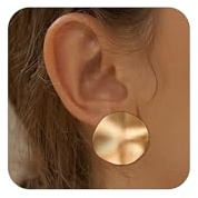 EVER FAITH 2 Paar Clip-Ohrringe Tropfen-Ohrringe Set Knoten-Ohrring klobiger Twist Knot Clip on Ohne Ohrlöcher 14K Vergoldet