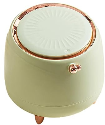 Contenedores de basura Papelera de cocina, moderna papelera de escritorio, amplia aplicación, oculta la bolsa de basura, agradable tacto, cubo de oficina, papelera de mesa, higiene, color dorado leche