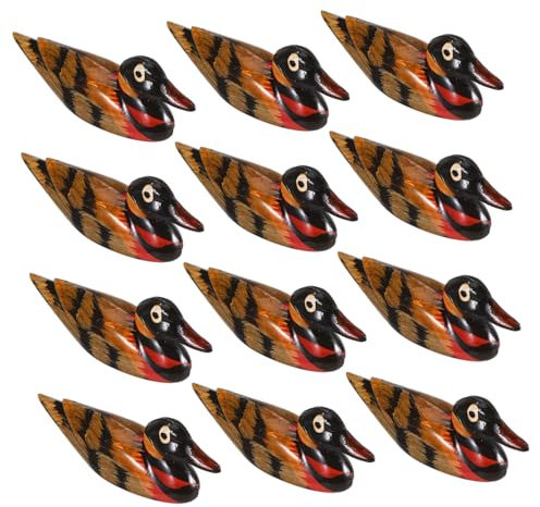 Luxshiny 12 Piezas Reposa Palillos Japonés Forma De Pato Soporte para Palillos De Madera para Decoración De Mesa De Restaurante y Casa
