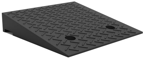 KXWOQ3ED Rampe de Seuil de Porte Portable 13 cm de Hauteur, Rampe de Bordure pour Trottoirs en Caoutchouc, Rampe d'entrée pour Voitures, Fauteuils Roulants, Motos et Vélos