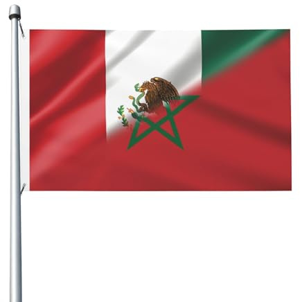 Drapeau du Mexique Drapeau marocain Deluxe Durable 3x5 pieds