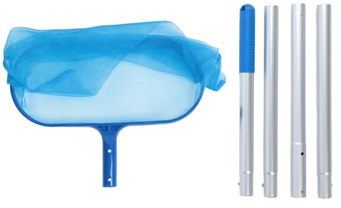CHHELIHL for Swimming Pool Cleaning Net, for Professional Pool Leaf Skimmer Net, for Pond Fountains, Length Adjustable, Easy Assembly