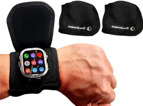 Lulix Protector para pantalla de Reloj Inteligente, Muñequera Deportiva para Smartwatch, funda para GIM y trabajo, facil colocacion. (Talla M - L) 2 UNIDADES