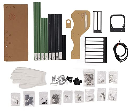 Soporte de Caja Abierta para computadora PC JMK5, Marco Vertical de Aluminio para Bricolaje, chasis Abierto con excelente disipación de Calor para Placas Base ATX MATX ITX con (Verde Negro)
