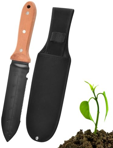 Pala a Mano,In Acciaio Inossidabile Antiscivolo Con Borsa Di,Piccola Pala Cazzuola per Giardino - Per Diserbo Piantumazione Cura Radici Cortile Terrazzo Balcone Casa Campeggio