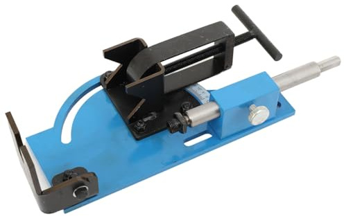 NICCOO Pipe Tube Notcher 2 Capacity 0°-60° Adjustable Angle – Tubing Notcher for Drill Press, Roll Cages & Exhaust Pipes – 1/2 Chuck Tube Fabrication Tool