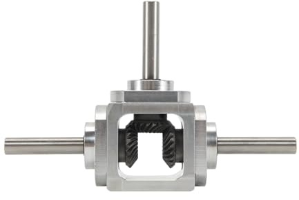 Mokamika Engranaje de engranajes cónicos de ángulo recto 90 grados 1:1 Eje de salida doble reversible 1 20 dientes engranaje cónico