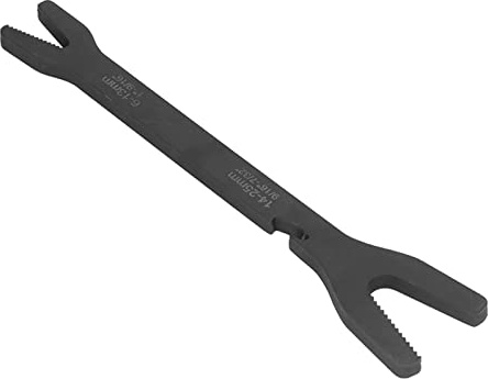 Stylebest Clé à Molette Double Tête C45, Outil en Acier, Prise Ferme pour L'entretien de la Voiture, du Vélo et de la Moto 6-25mm (clé type y noire)