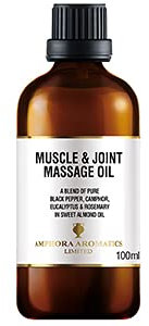 Amphora Aromatics Muscle and Joint Massage Oil 100ml - Glass