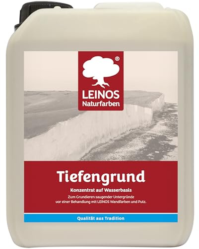 LEINOS 620 Tiefengrund 2,5 L | für stark oder unterschiedlich saugende Wandflächen | Sehr hoch dampfdurchlässig | Farbton nach der Trocknung: nahezu farblos