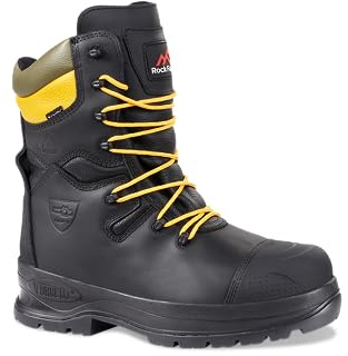 Rock Fall RF328 Chatsworth Safety Work Chainsaw Boot- Black Size 8