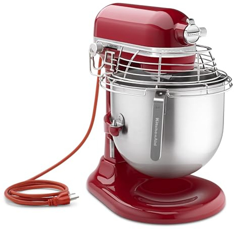 KitchenAid KSMC895ER 8-Quart Commercial Countertop Mixer with Bowl-Guard, 10-Speed, Gear-Driven, Empire Red